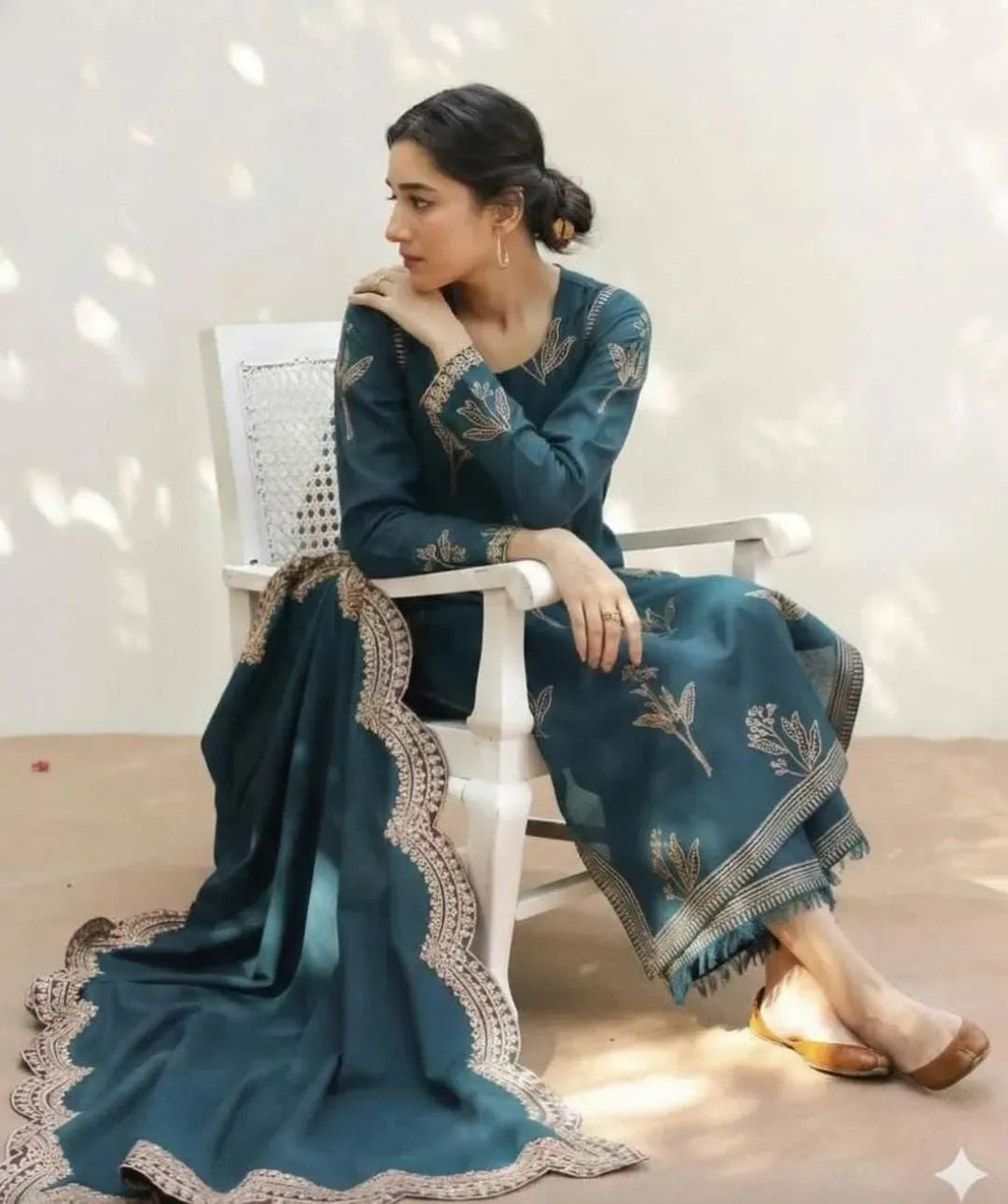 Nayyab | Emb Unstitched Dhanak 3pc