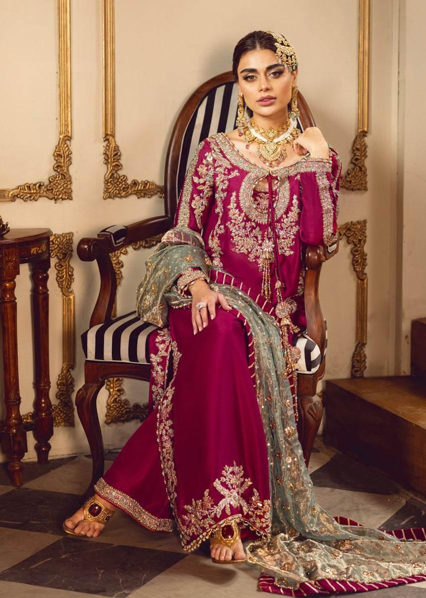 SARA ROHALE ASGHAR UNSTITCHED EMB SUIT - City Cloth House