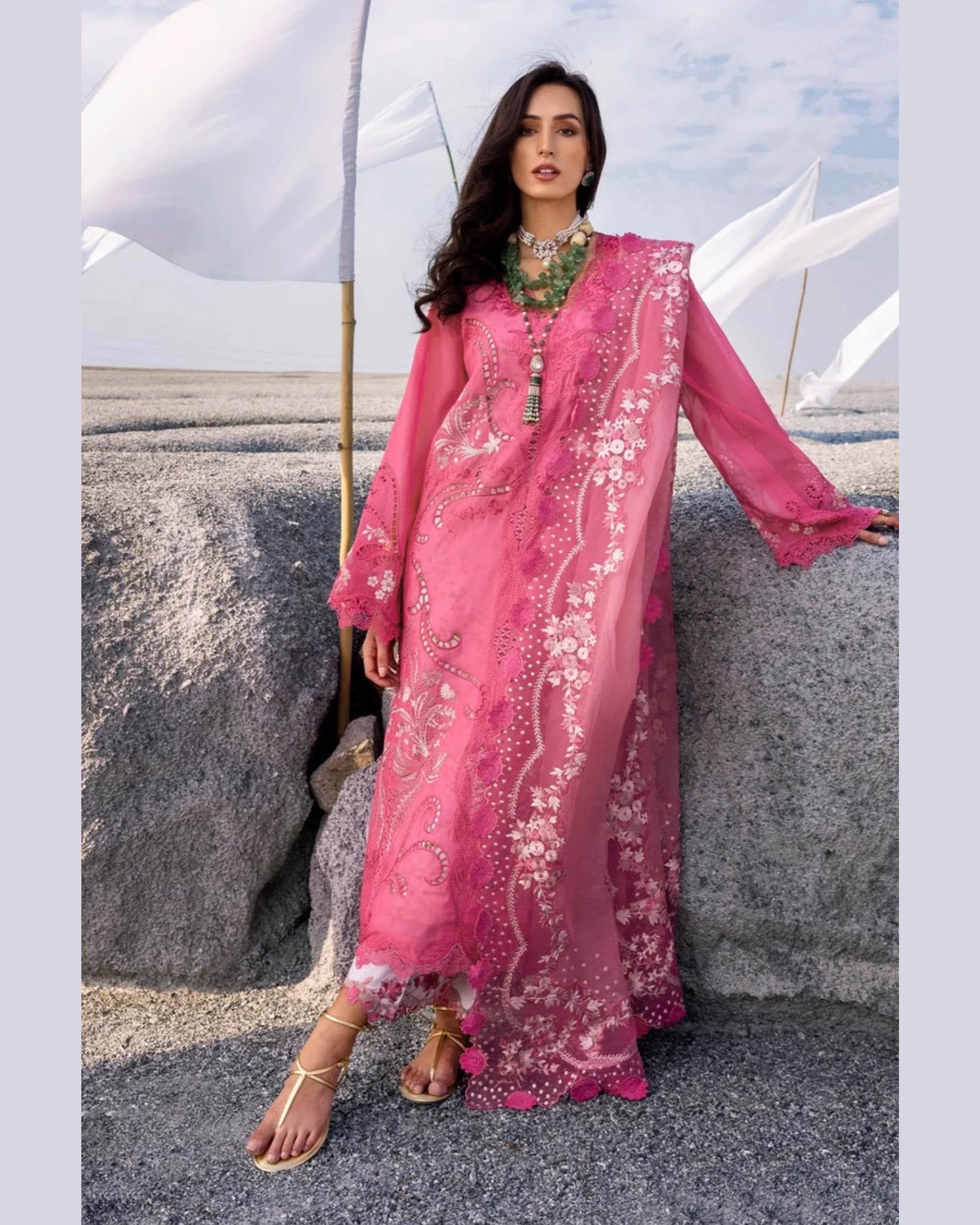 SAIRA*SHAKIRA LAWN UNSTITCHED EMB 3PC SAMARA-B - City Cloth House
