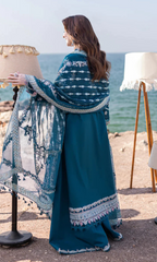 QALAMKAR LAWN PREMIUM UNSTITCHED EMB 3PC