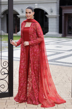 BAREEZE CHIFFON UNSTITCHED EMB TILISIM-01 SUIT