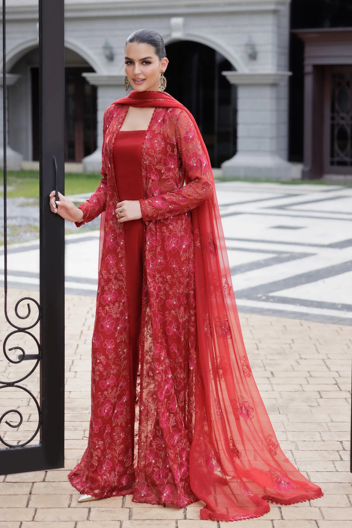 BAREEZE CHIFFON UNSTITCHED EMB TILISIM-01 SUIT