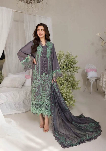 SOBIA NAZIR LAWN UNSTITCHED EMB 3PC 25’ (3-B) - City Cloth House