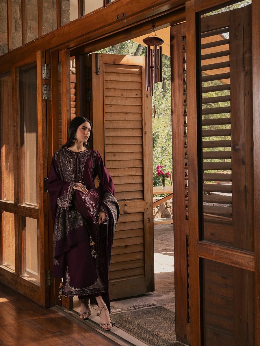 Zardozi | Emb Unstitched Dhanak 3pc