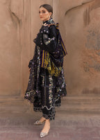 Siah | Emb Unstitched Dhanak 3pc