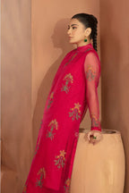 MARIA.B ORGANZA UNSTITCHED EMB 2PC - City Cloth House