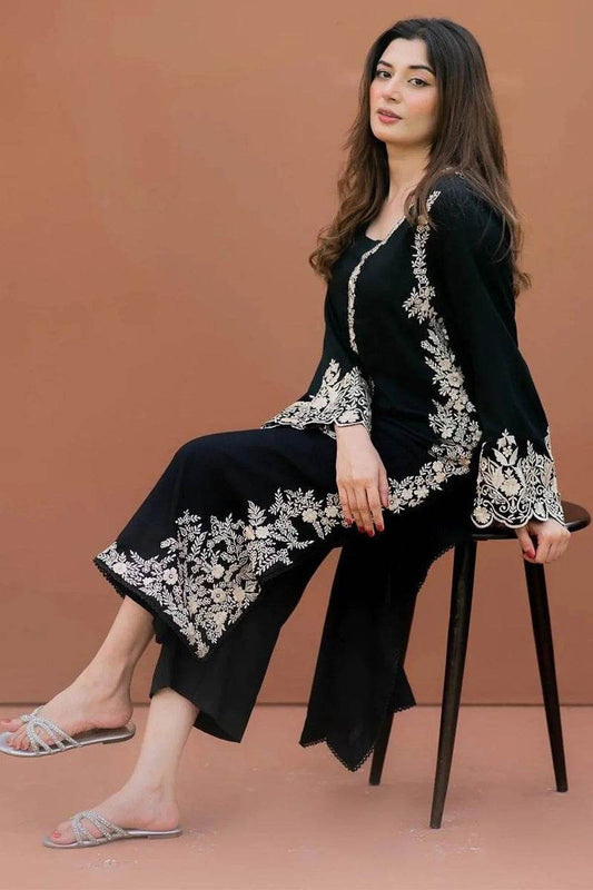 CF DHANAK UNSTITCHED EMB 2PC