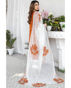 MOHAGNI LINEN UNSTITCHED EMB 3PC - City Cloth House