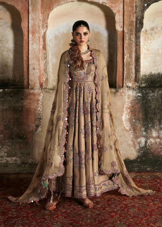 HUSSAIN REHAR ORGANZA UNSTITCHED EMB MAHVASH MAXI