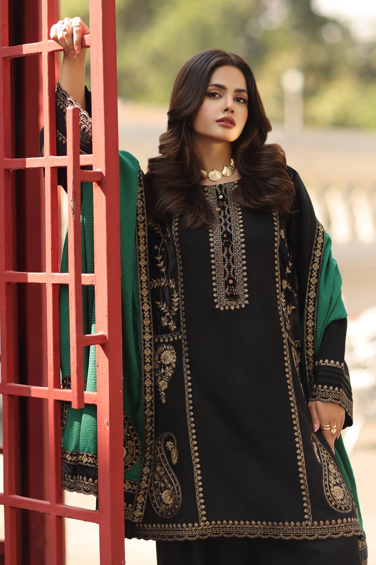 Nawabi | Emb Unstitched Dhanak 3pc