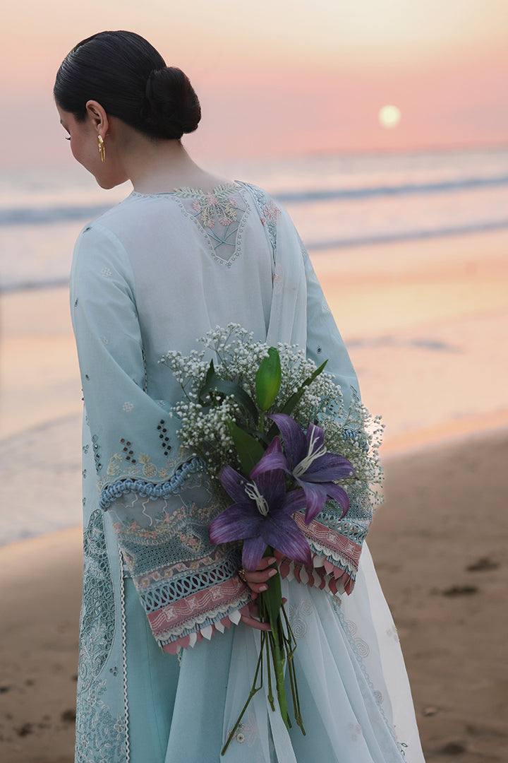 QALAMKAR LAWN PREMIUM UNSTITCHED AYRA EMB 3PC