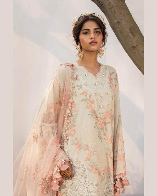 SANA SAFINAZ LAWN UNSTITCHED EMB 3PC - City Cloth House