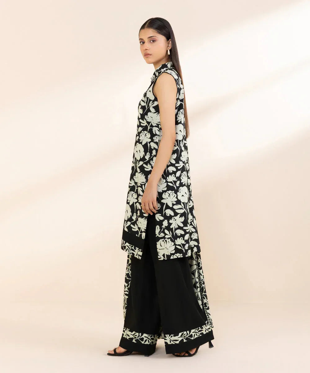 SAPPHIRE DHANAK PRINTED UNSTICHED 3PC - City Cloth House