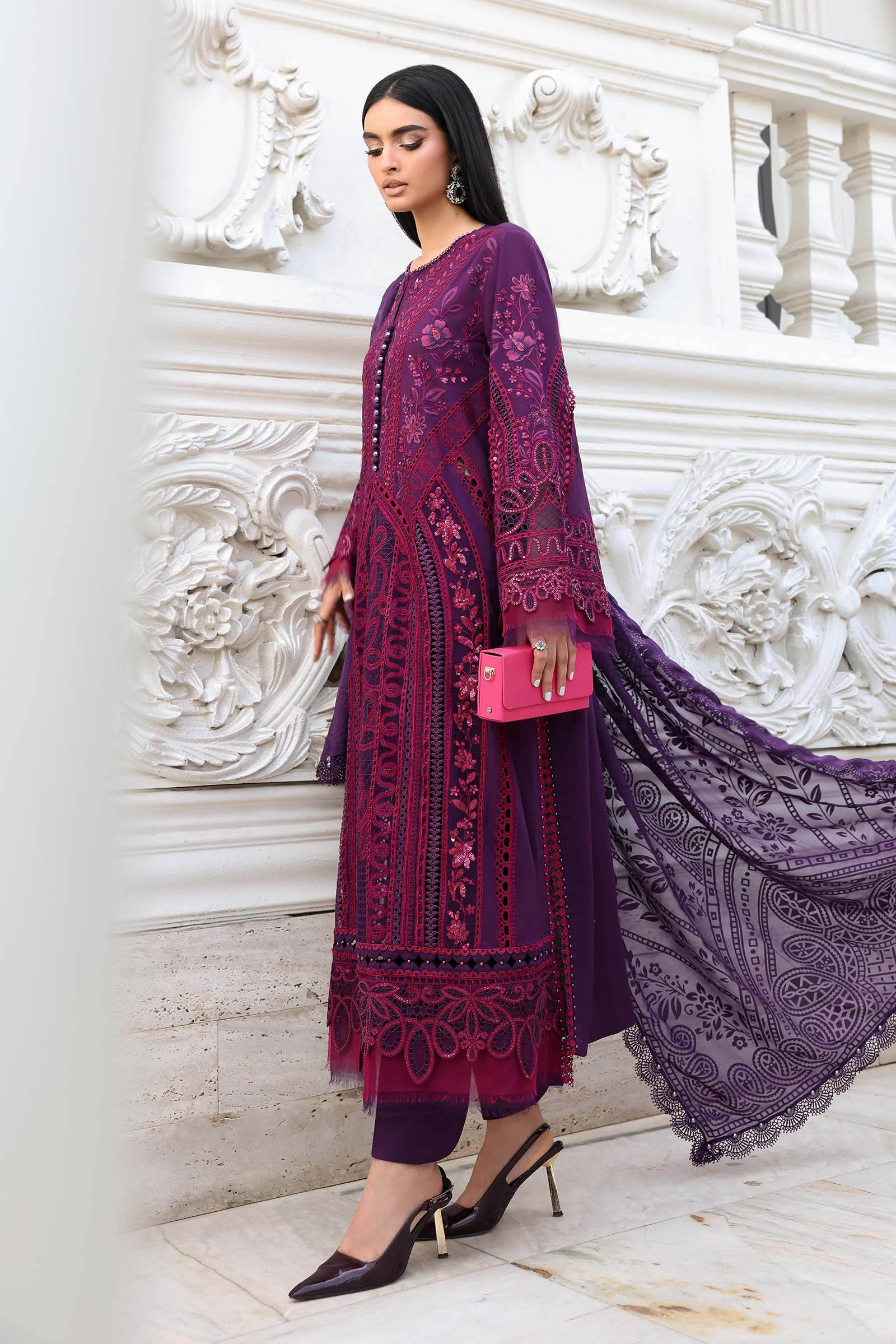 MARIA.B LAWN PREMIUM UNSTITCHED EMB 3PC