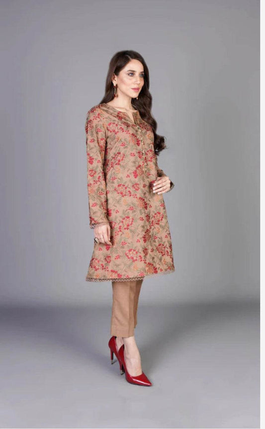 BAREEZE LINEN UNSTICH EMBROIDERED 3-PIC - City Cloth House