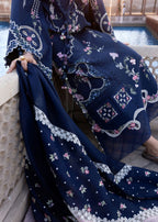 CRIMSON LAWN PREMIUM UNSTITCHED EMB 3PC