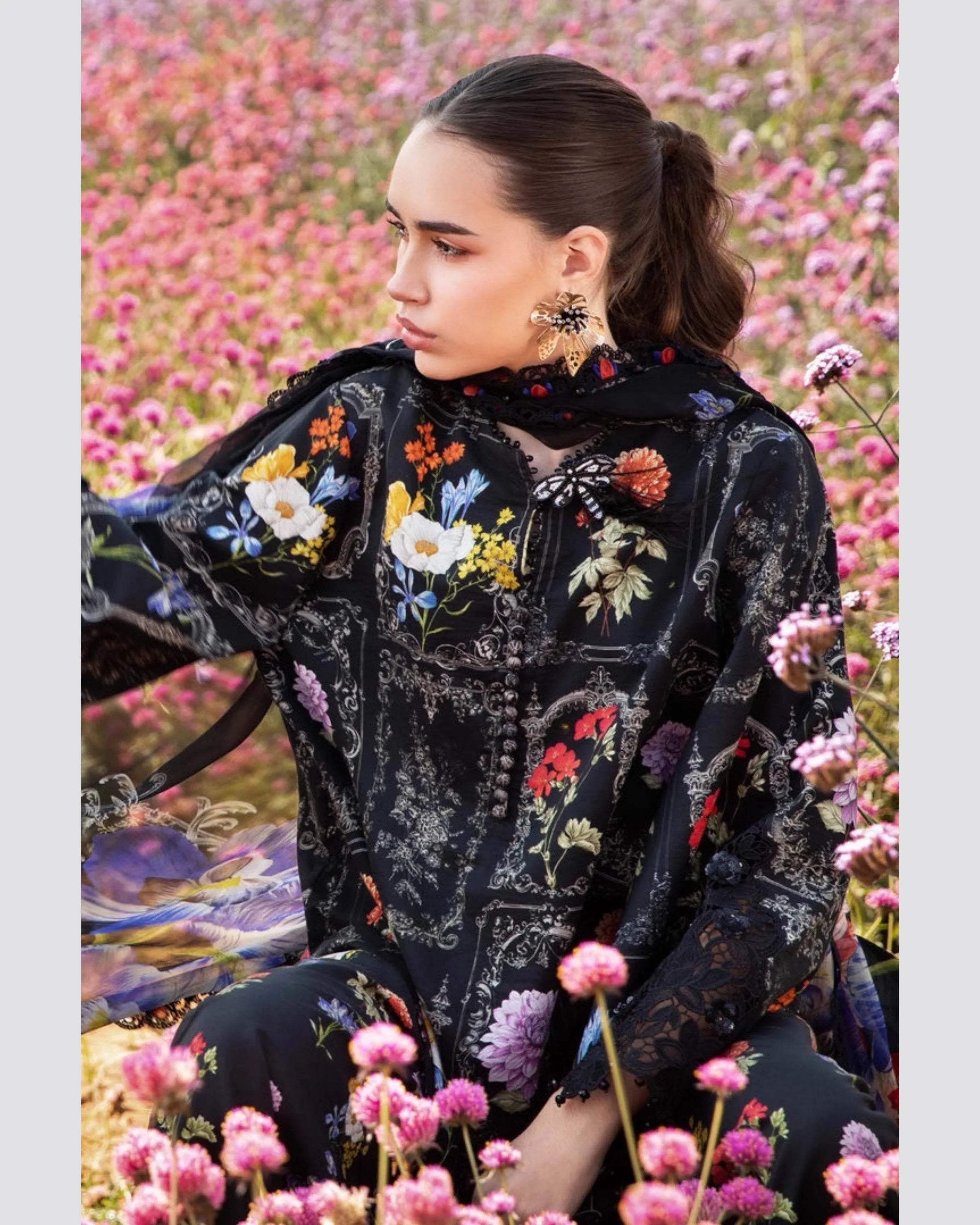 MARIA.B LAWN PREMIUM UNSTICH PRINTED 3PC - City Cloth House