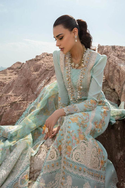 CRIMSON LAWN UNSTITCHED EMB 3PC DOVE’S SONG-OPEL (4A) - City Cloth House