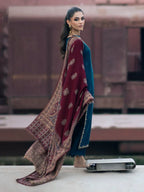 JAZMIN DHANAK LUXURY UNSTITCHED EMB 3PC - City Cloth House