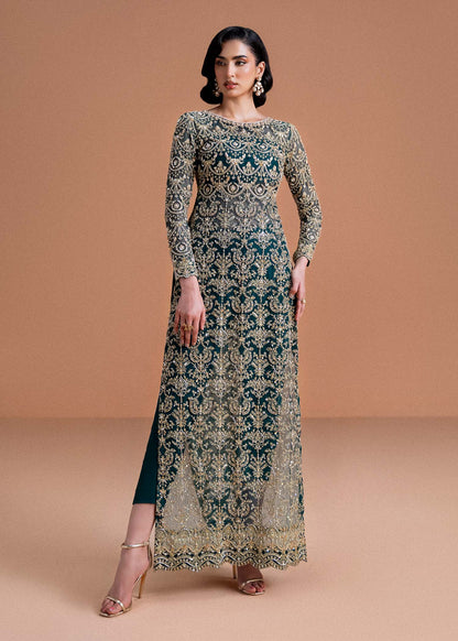 KANWAL MALIK NET UNSTITCHED EMB ZAIRA SUIT