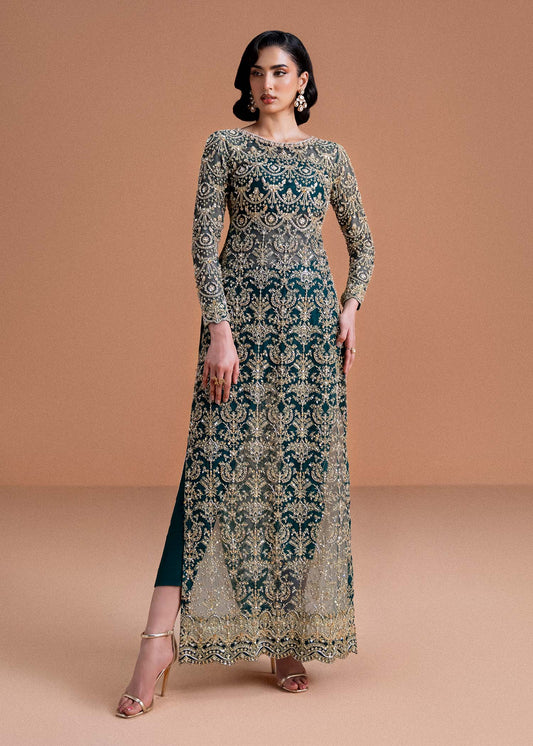KANWAL MALIK NET UNSTITCHED EMB ZAIRA SUIT