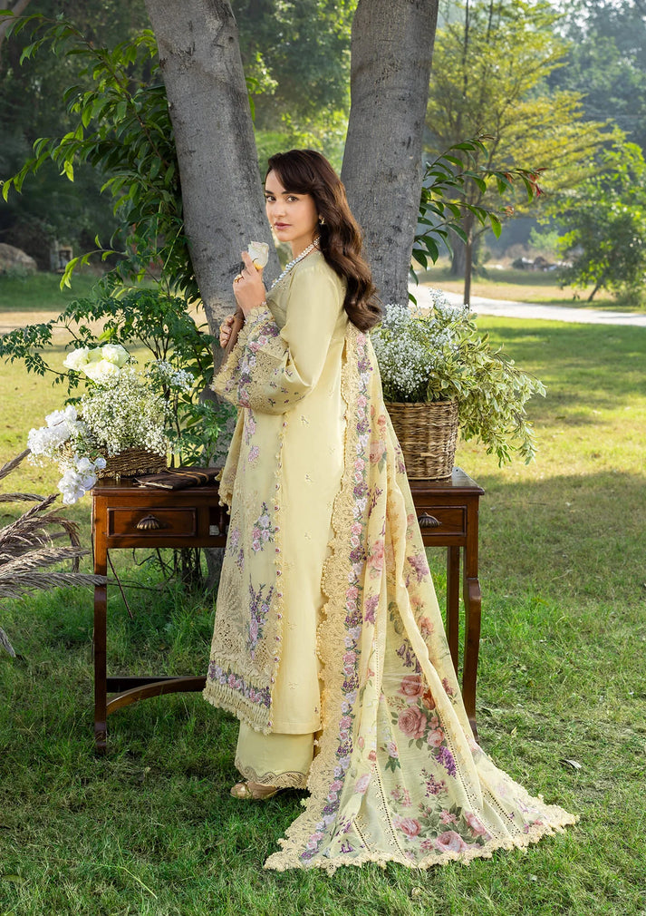ELAF LAWN PREMIUM UNSTITCHED EMB 3PC