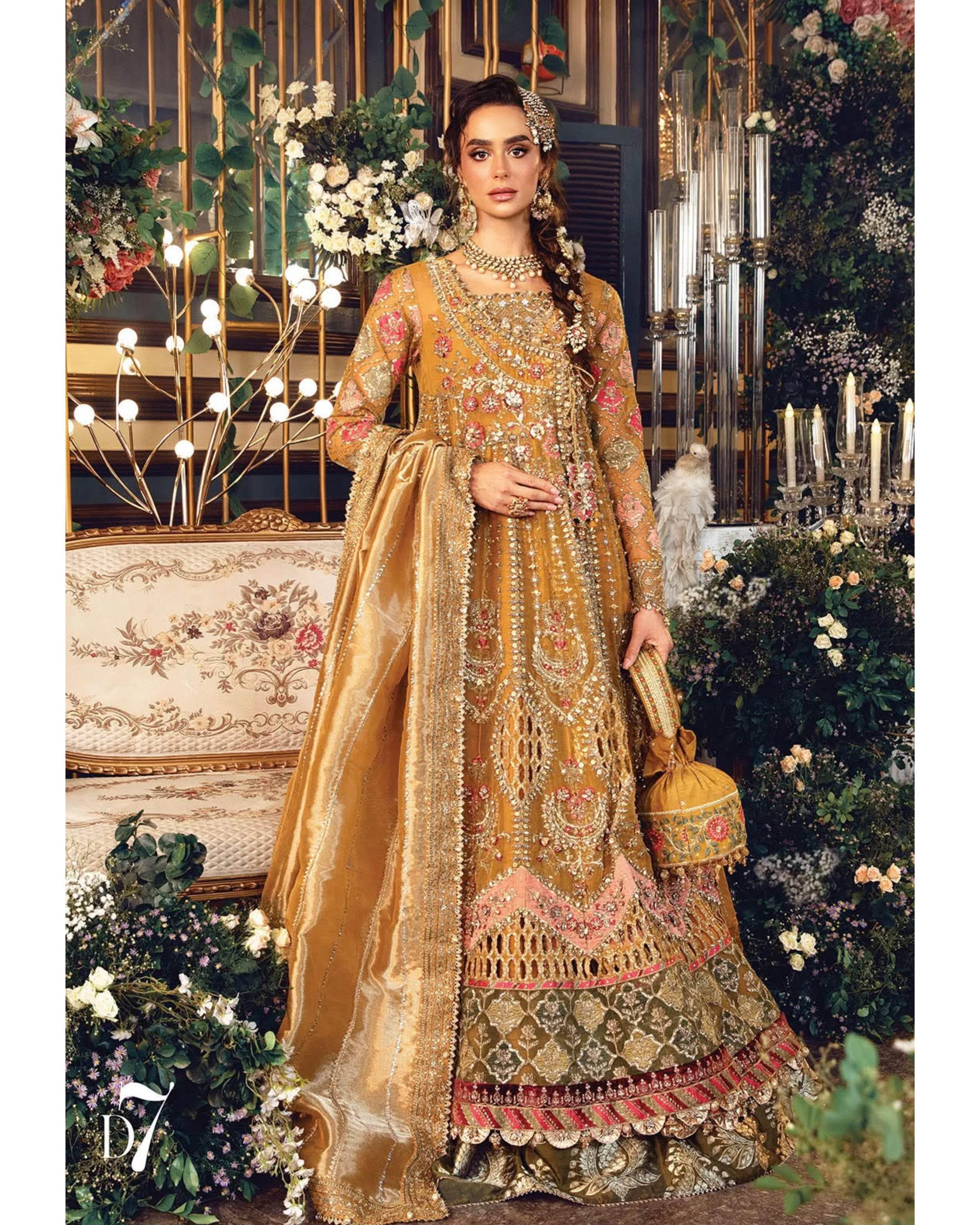 MARIA.B ORGANZA UNSTITCHED EMB MAXI - City Cloth House