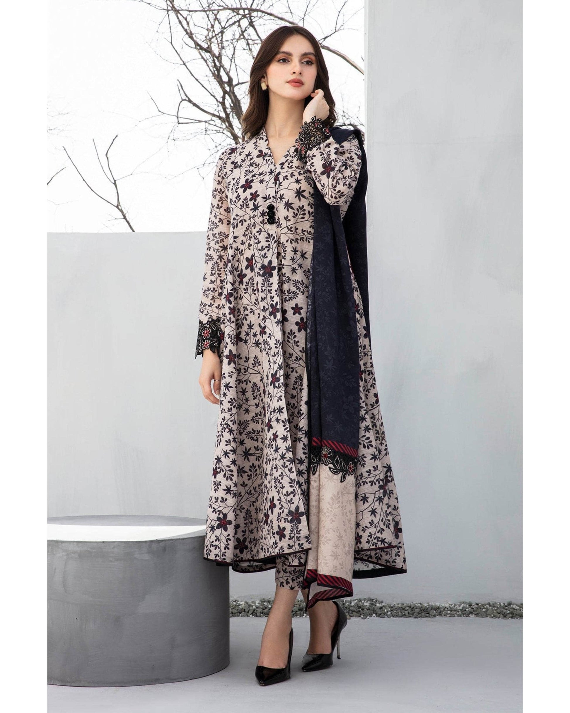 CHARIZMA LAWN PRINTED UNSTICH 3PC - City Cloth House