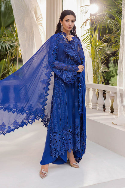 MARIA.B CHIFFON UNSTITCHED EMB D-3 SUIT