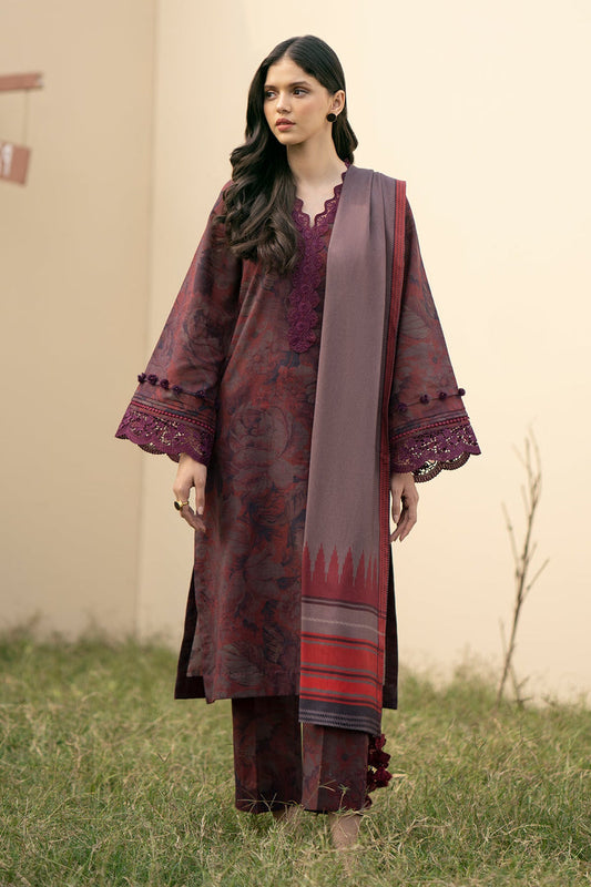 BAROQUE DHANAK PRINTED UNSTICHED 3PC