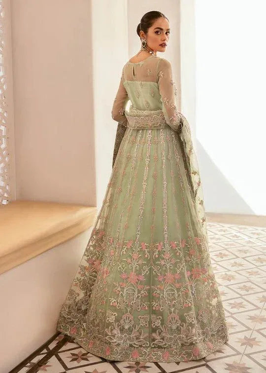 KANWAL MALIK ORGANZA UNSTITCHED EMB MAXI - City Cloth House