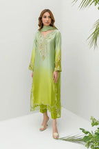 Zephyr | Emb Unstitched Shamoz silk 3pc