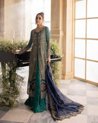CHARIZMA CHIFFON UNSTITCHED EMB SUIT - City Cloth House