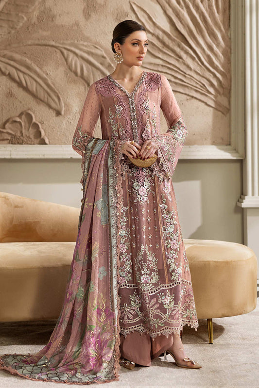 MARIA.B CHIFFON UNSTITCHED EMB D-5 SUIT