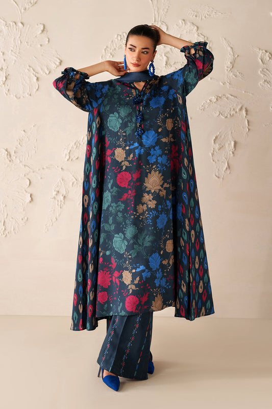 BAROQUE LINEN PRINTED UNSTICHED 3PC