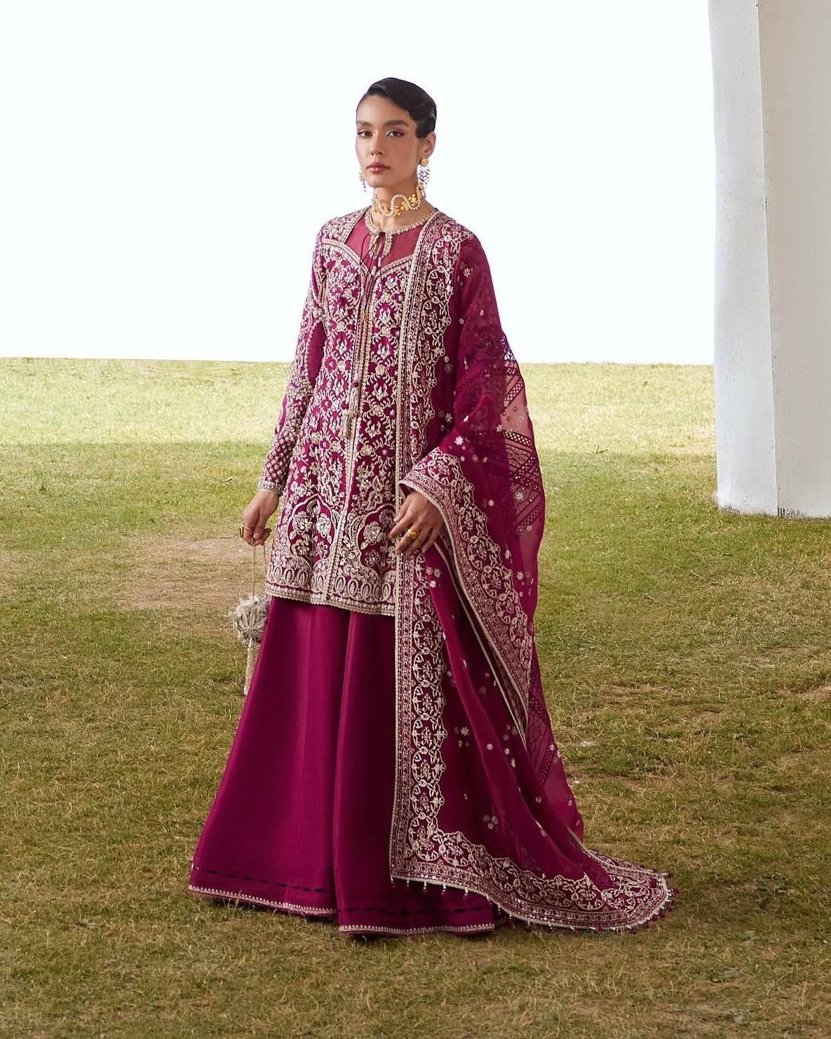 SUFFUSE ORGANZA UNSTITCHED EMB SUIT - City Cloth House