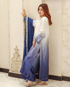 Zoha | Emb Unstitched Shamoz silk 3pc