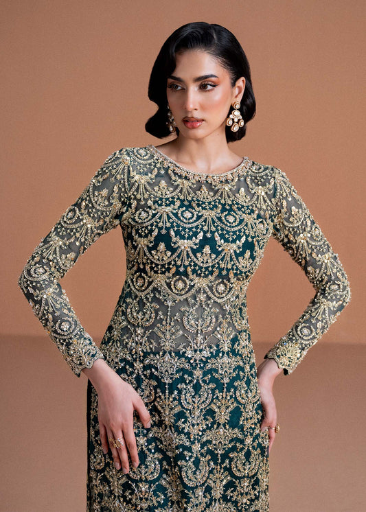 KANWAL MALIK NET UNSTITCHED EMB ZAIRA SUIT