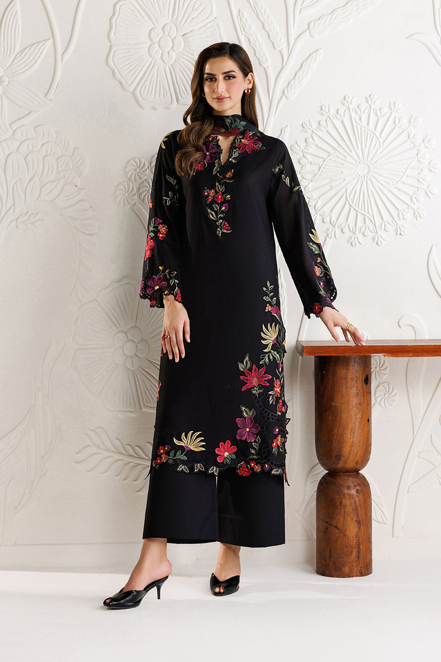 Zulmira | Emb Unstitched Dhanak 3pc