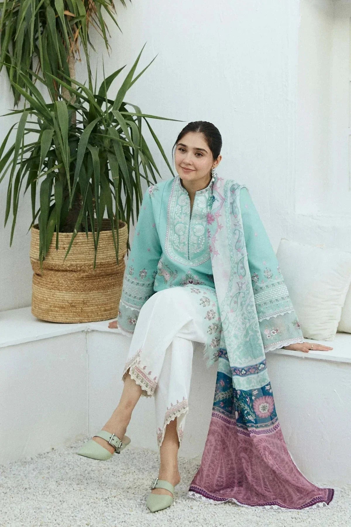 ZARA SHAHJAHAN LAWN PREMIUM UNSTITCHED EMB 3PC - City Cloth House
