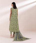 SAPPHIRE KARANDI PRINTED UNSTICHED 3PC - City Cloth House