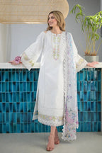 NIMSAY LAWN LUXURY UNSTITCHED EMB 3PC - City Cloth House