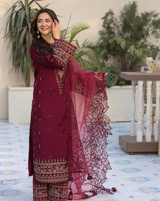 ZARA SHAHJAHAN LAWN PREMIUM UNSTITCHED EMB 3PC