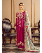 SARA ROHALE ASGHAR UNSTITCHED EMB SUIT - City Cloth House