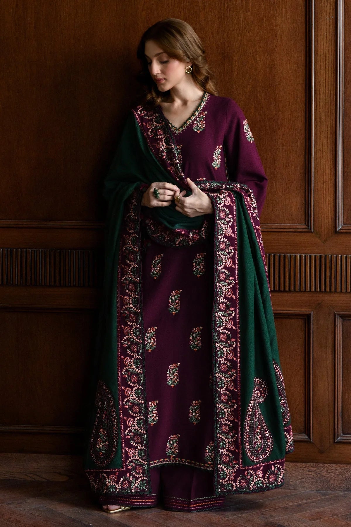 Riyasat | Emb Unstitched Dhanak 3pc