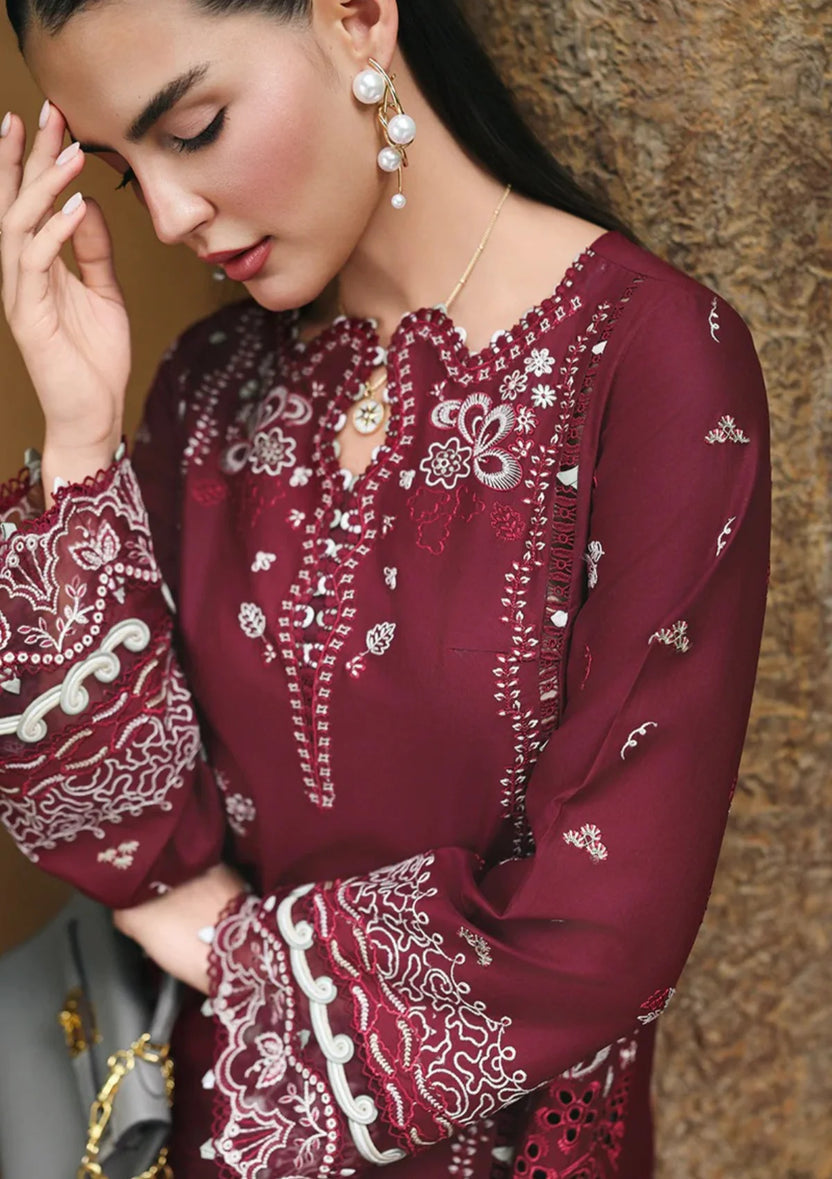 QALAMKAR LAWN PREMIUM UNSTITCHED EMB 3PC