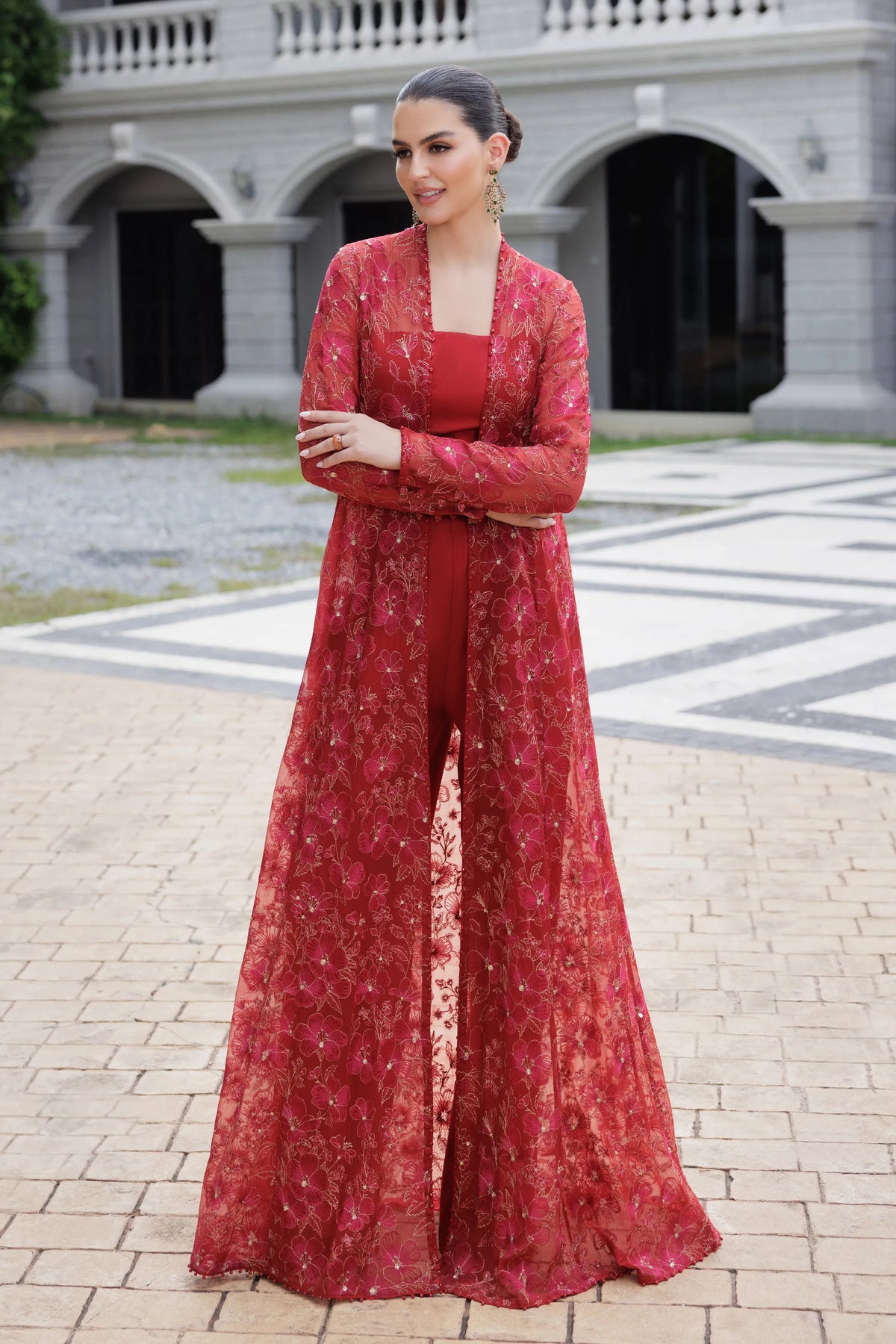 BAREEZE CHIFFON UNSTITCHED EMB TILISIM-01 SUIT