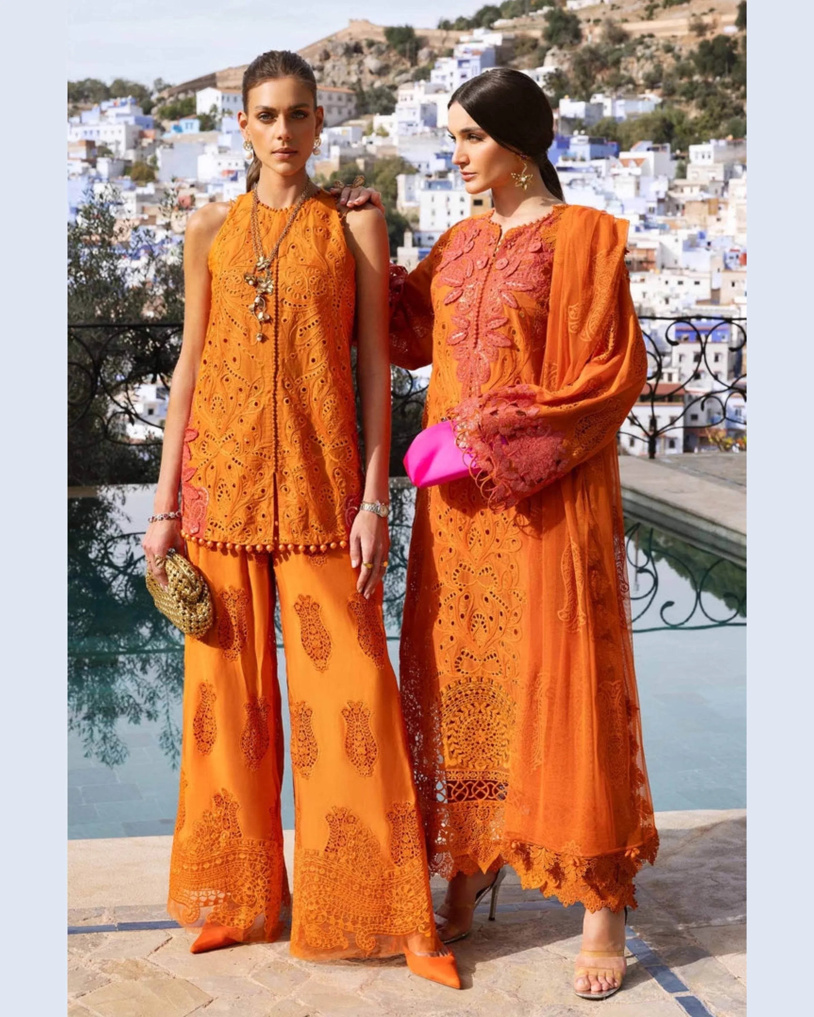 MARIA.B LAWN UNSTITCHED EMB 3PC - City Cloth House