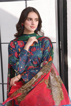 BAROQUE LAWN PRINTED UNSTICH 3PC - City Cloth House