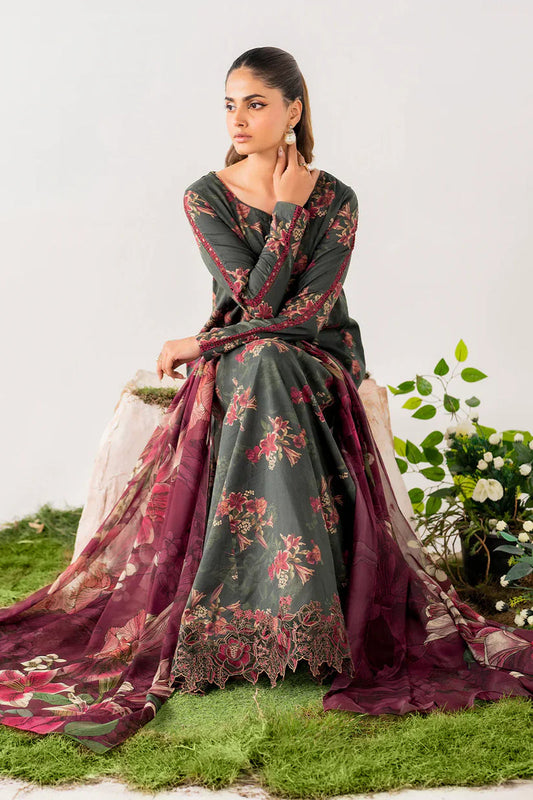 BAROQUE KHADDAR UNSTICH PRINTED 3PC